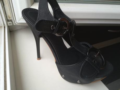 Kvalitné sandále ihličky nepoužívané, 38