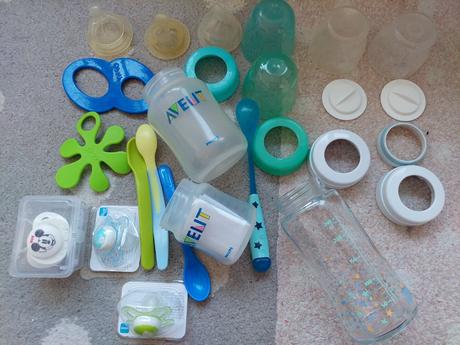 Flasky, dudle, cumle hryzatka, lyzicky, avent