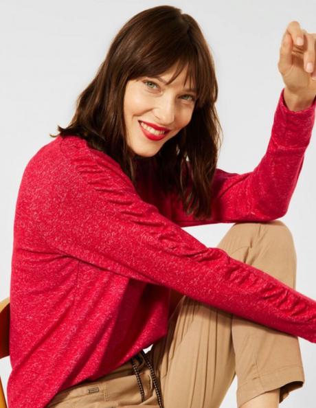 Street one červená mikina vel.xs-s, street one,s / xs