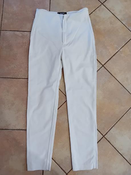 Biele nohavice mango, mango,s