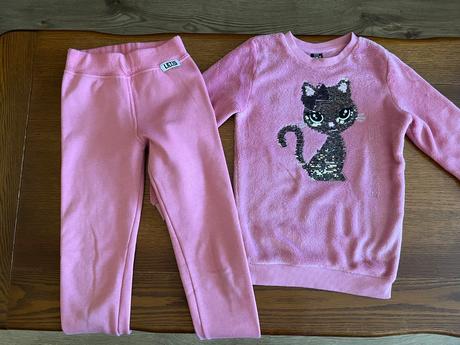 Zateplené hrubé legínky 128/134, 128