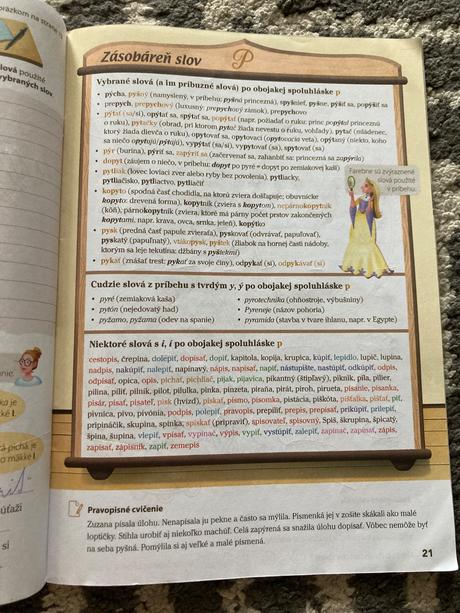 Vybrané slová v obrázkových príbehoch, 
