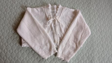 Biele slávnostné bolerko sveter, 104