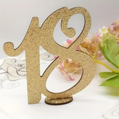 Tortový zápich číslica 18 drevo - skladom, tz-49, 