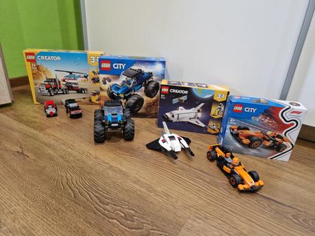 Lego creator 3v1/monster truck/f1, 