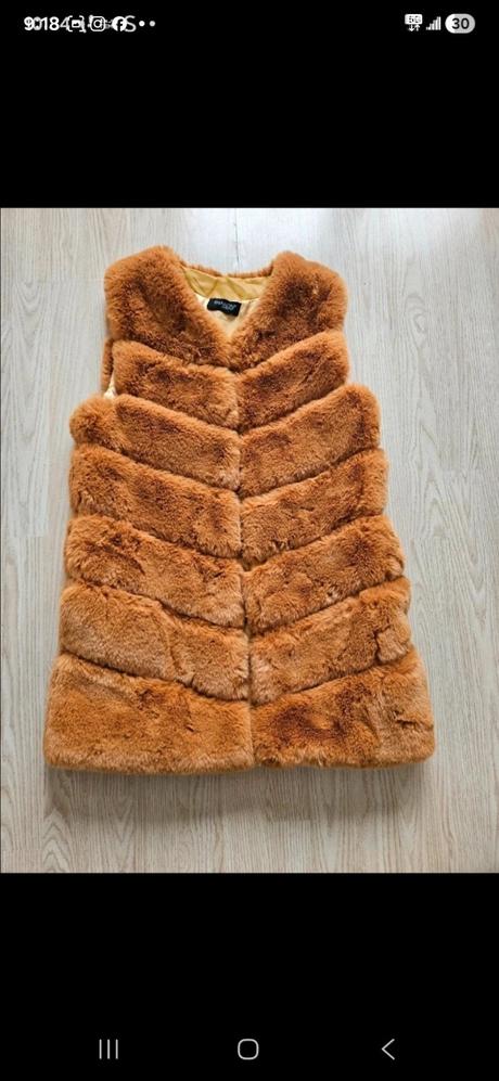 Kožušinová vesta, s