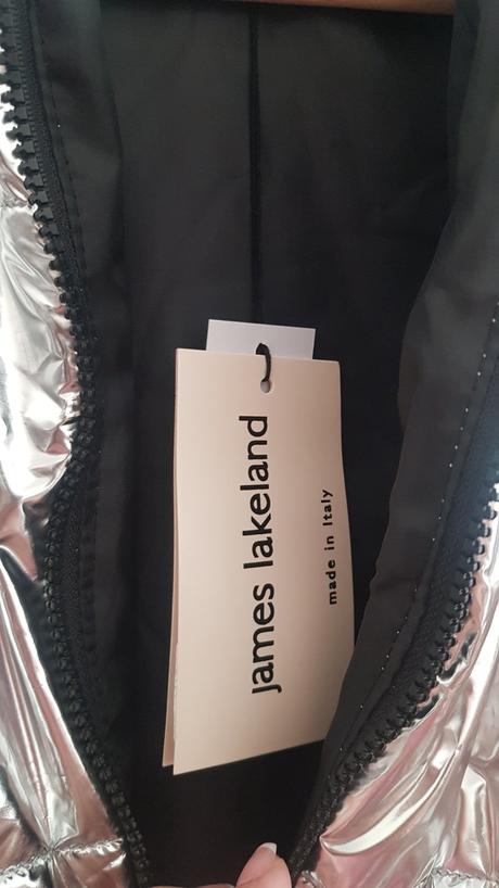 Strieborná zimná bunda lux, 40 / 42 / l / m