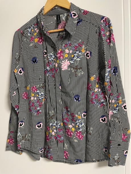 Farebná blúzka-len vyprata, amisu,s