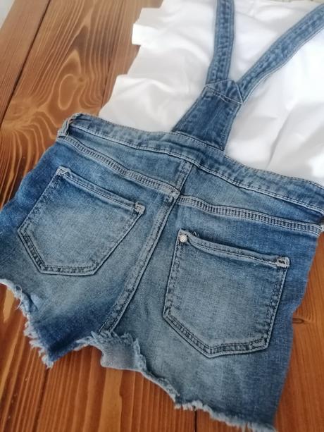 Riflové kraťasy h&m 116 na traky, h&m,116