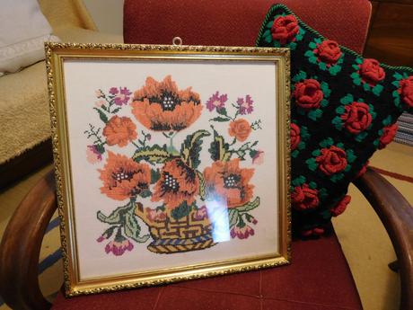 Staré obrazy porcelánové šálky,