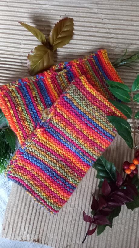 Pletené rukavice bez prstekov, 