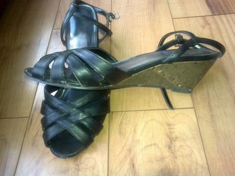 Čierne sandále, 38