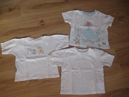 Tričká 3 ks, f&f,86