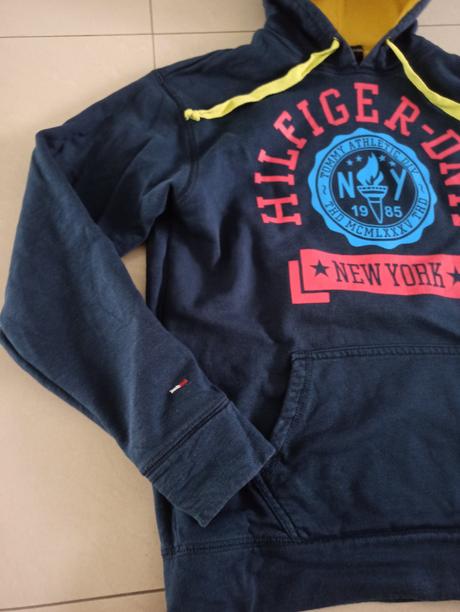 Tmavomodrá mikina tommy hilfiger, tommy hilfiger,m