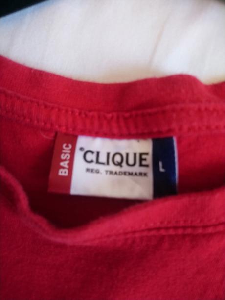 Pánske červené tričko s motívom, basic, l, l