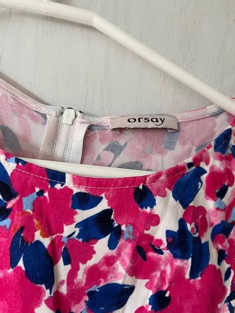 Ružové šaty s kvetinami/ kvetinkové šaty, orsay,xs