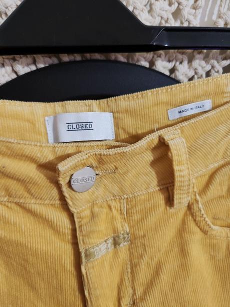 Menčestrové nohavice closed, l