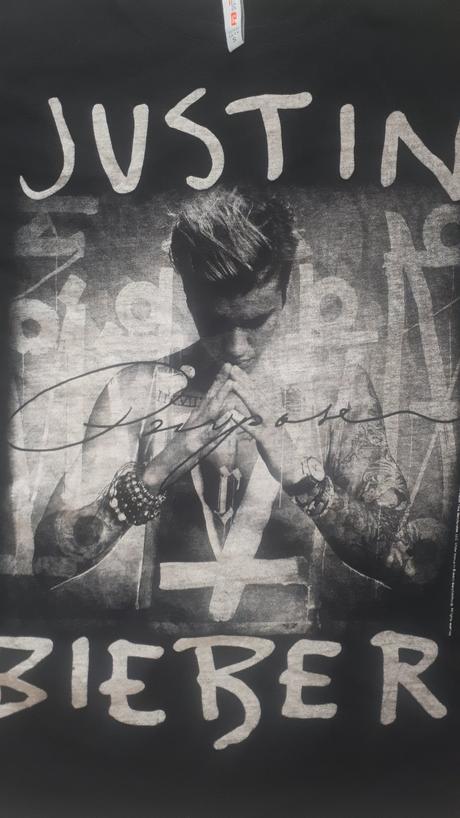 Bavlnené tričko justin bieber, veľ. s/m, fishbone,s