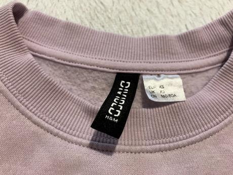 Fialová mikina, h&m,xs