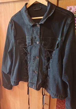 Damska cierna riflova bunda cellbes xxxl, xxxl