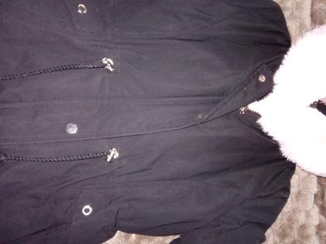 Zimná bunda s kozusinou, 152