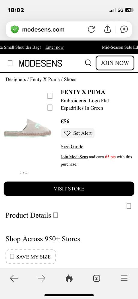 Puma / fenty šľapky, puma,37