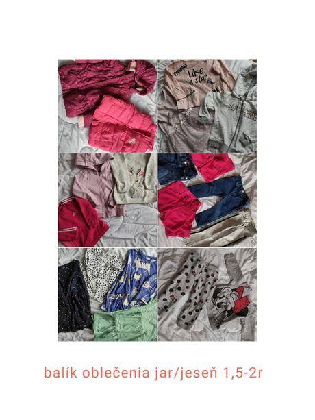 Balík oblečenia pre 1,5-2,5r dievča 20ks, 68–80