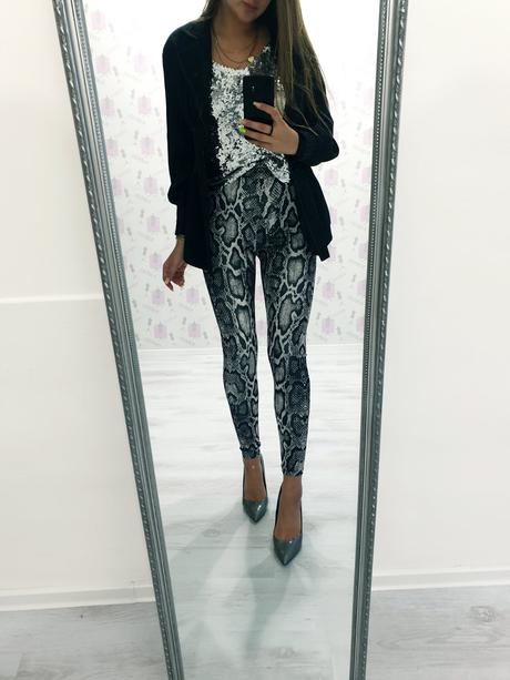 Vzorované legíny s/m, s