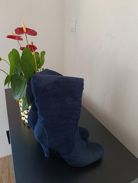 Semišové čižmy, deichmann,38