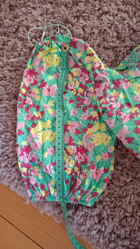 Crop-top kvetinkový, sinsay,xl
