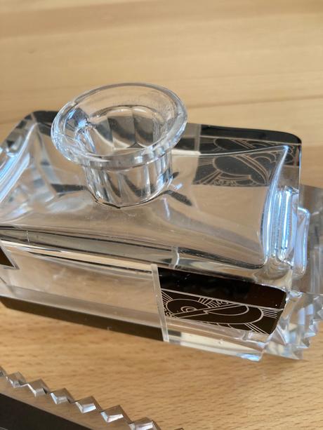 Art deco parfumová / atramentová fľaška, 