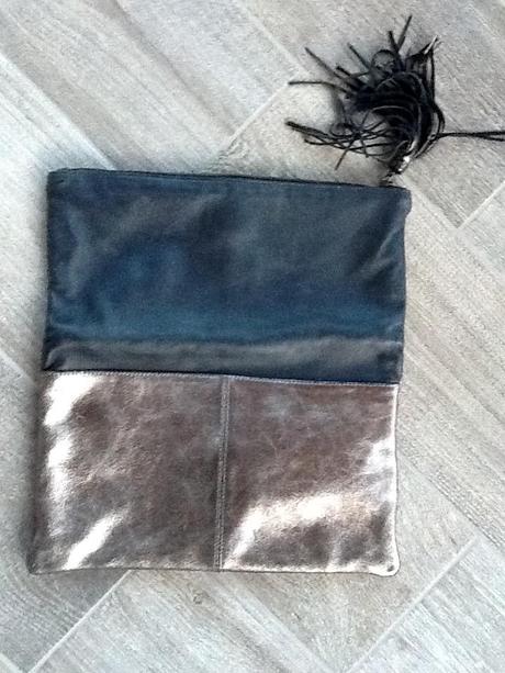 Kožená clutch kabelka zn.mango, mango