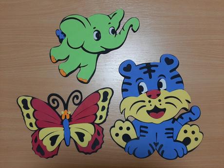 Veselé ozdoby na stenu, dekorácia do detskej izby,