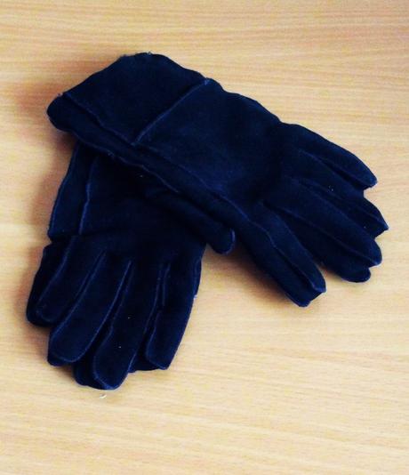 Kožené rukavice s kožušinou, m