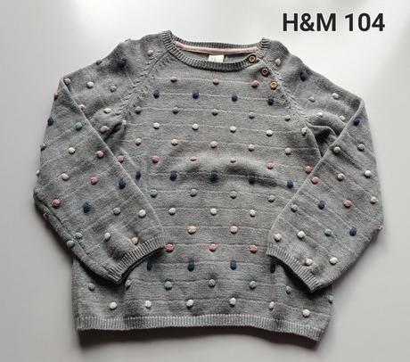 Svetrík h&m struktúrovaný 104, h&m,104