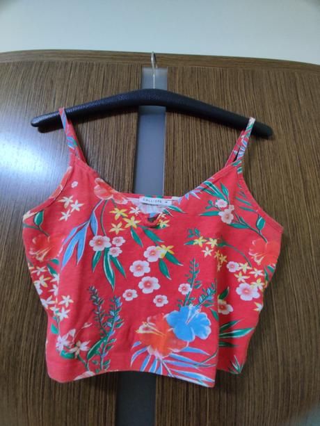 Cerveny kvetovaný top znacka calliope, vel.m, calliope,m
