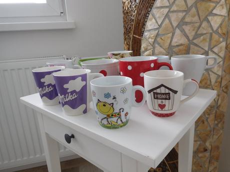 Šálky nové-nepoužívané, rozne,, 