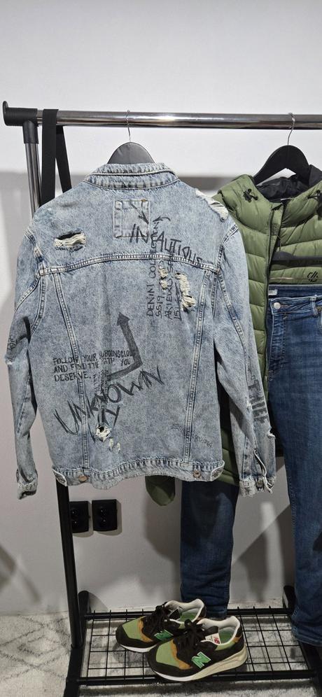 Riflová bunda zara, zara,xl