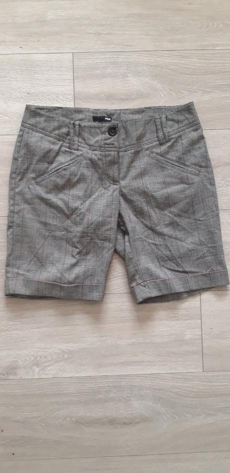 Kratke karo nohavice, h&m,38