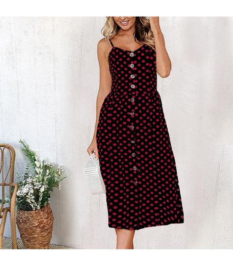 Letne saty red dot, m / s