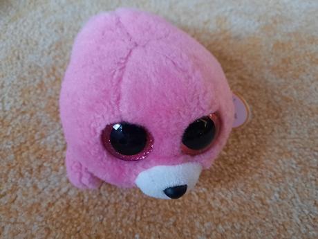 Plyšový krt - ružový,