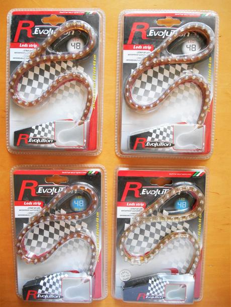 4x led páska osvetlenie do auta-cena spolu,