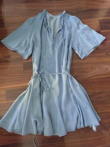 Košelové šaty denim, m