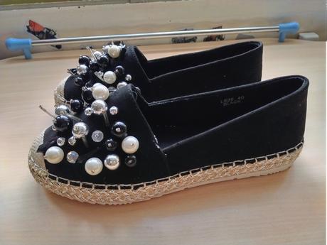 Čierne espadrilky, 40