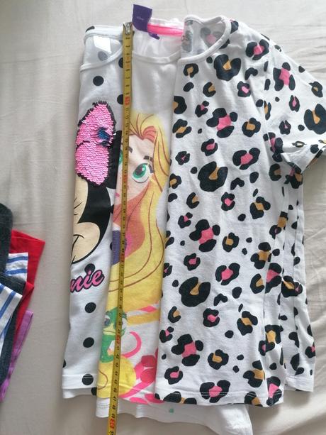 3x tričká pre dievča veľ 128, disney,128