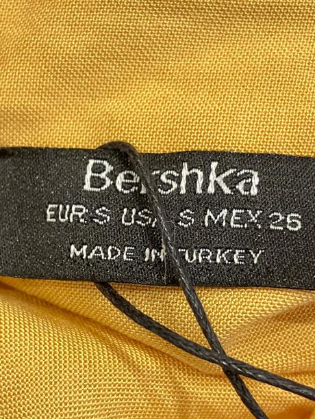 Dámske košeľové šaty horčicové bershka (26), bershka,s