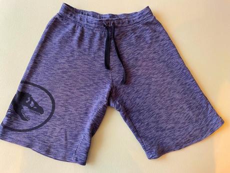 Modré šortky s dinosaurom na 7-8 rokov, 134