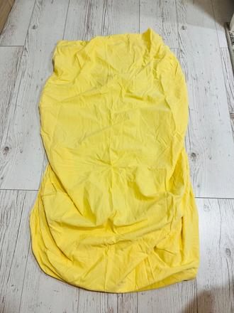 Zlta plachta do postieľky 120/60, šírka (cm): 60,dĺžka (cm): 120