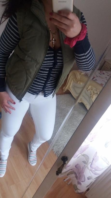 Khaki vesta, fishbone,s