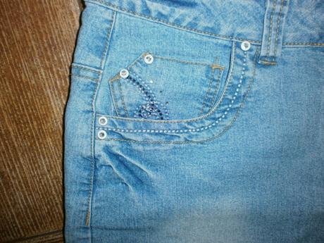 Riflová sukňa-č.42/44, 43